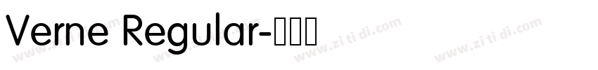 Verne Regular字体转换